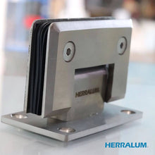 Bisagra Muro a Vidrio 180° Para Puerta De Cristal Templado Herralum