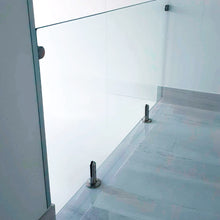 16cm High Round Mini Post For Tempered Glass Railing from 8 to 14mm SKU 1366002SA