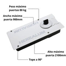 Bisagra Hidráulica  1417 Herralum Para Puerta De Aluminio, Madera o Herrería HERRALUM 141708000