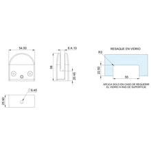 Conector Grapa Para Barandal Con Base Plana Herralum