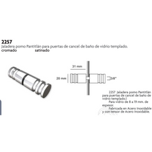 Jaladera Pomo Pantitlan de Acero Inoxidable herralum