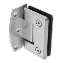 Off-center Glass Wall Hinge with 180º Opening for Tempered Glass Doors SKU 1033DES Herralum