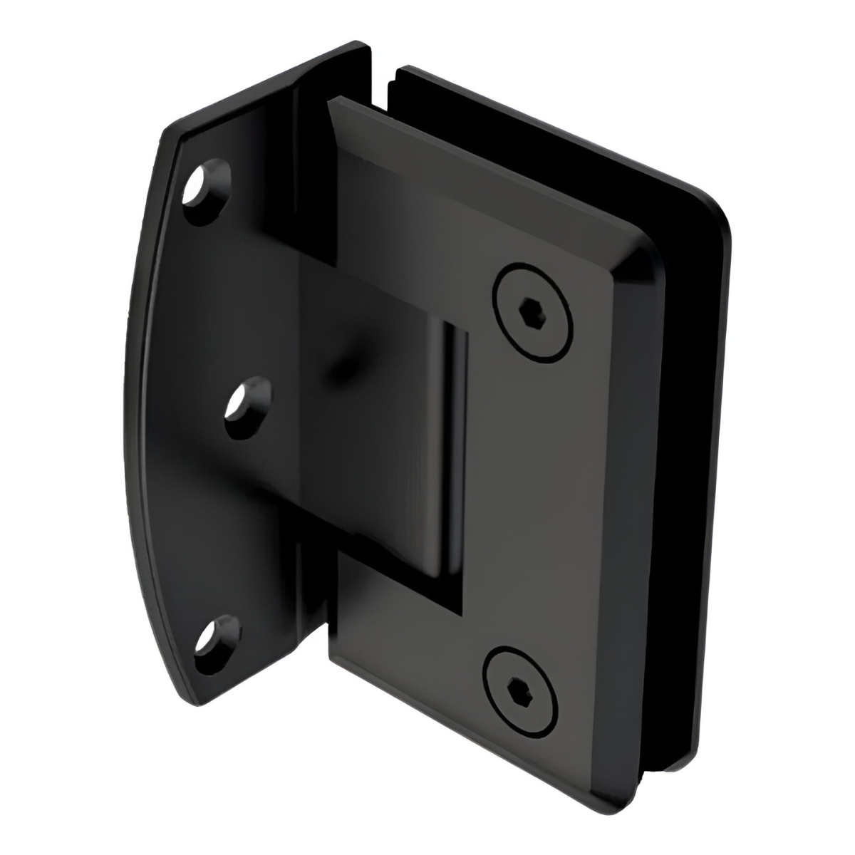 Bisagra descentrada Muro a Vidrio con Apertura de 180º Para Puertas de Cristal Templado Herralum