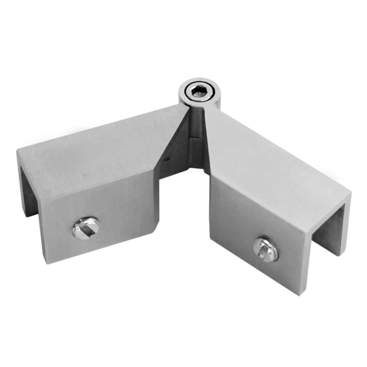 Conector Escuadra Vidrio a Vidrio a 90º Ajustable herralum