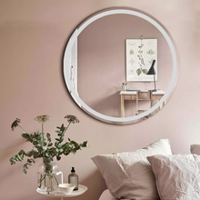 60 cm circular mirror with frosted border