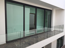 MiniPoste Redondo Satin De 25cm Herralum Para Barandales De Cristal Templado