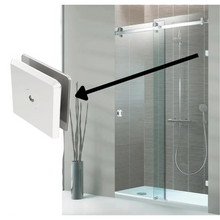 Straight Wall to Glass Connector For Tempered Glass SKU 1266 