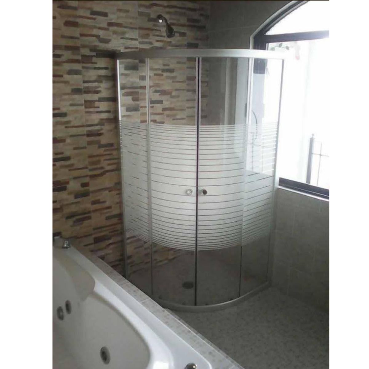 Cancel Para Baño Con Cristal Templado Curvo Herralum