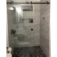 Cancel Para Baño Bacalar Con Cristal Templado Moderno listo para instalar