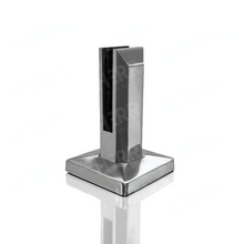 Miniposte Rectangular Satin de 16 cm de alto Para Barandal de Cristal Templado de 8 a 13mm Herralum