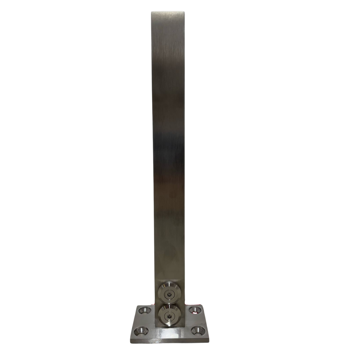 Poste de Placa Sólida Para Barandal De Cristal