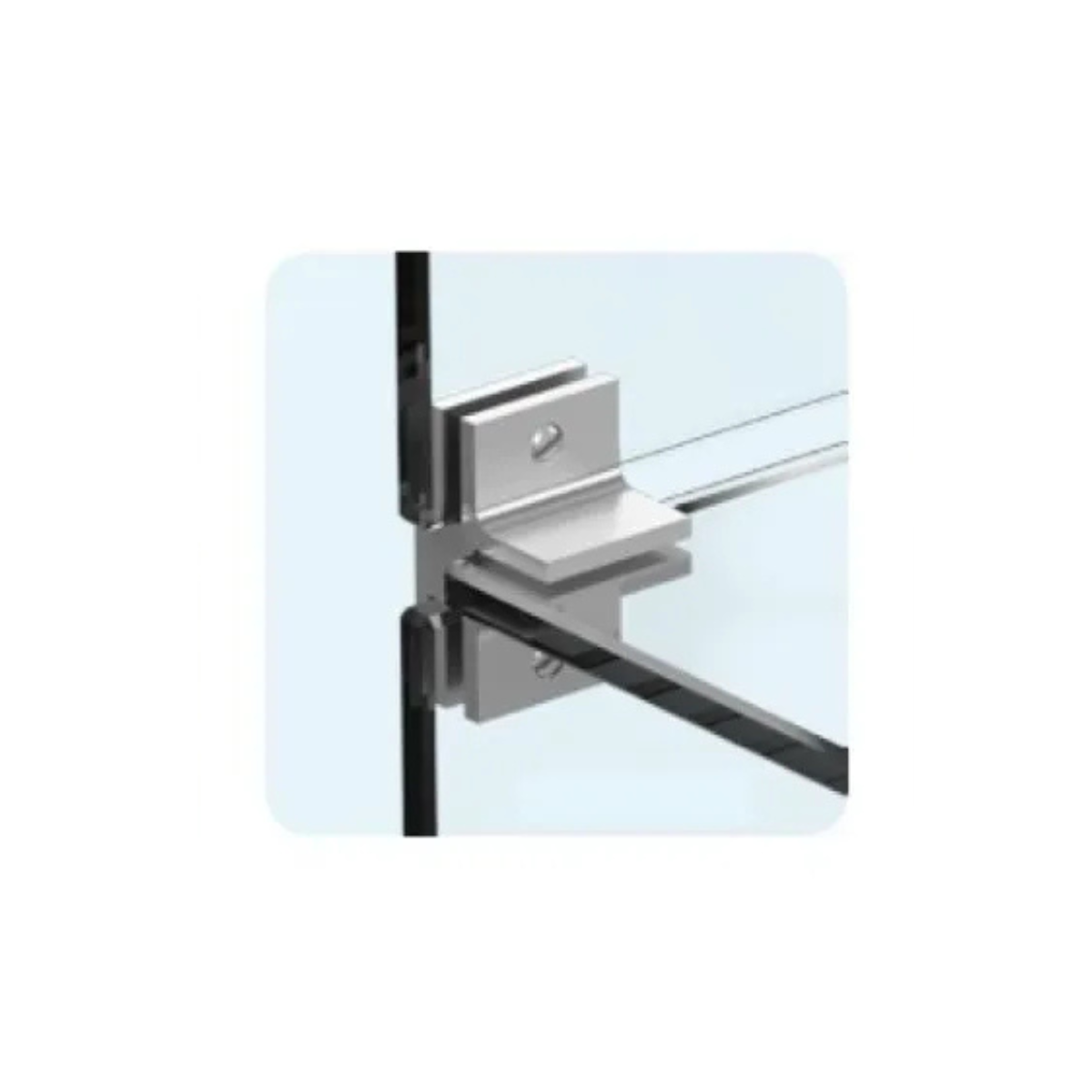 Conector Tipo "T" Vidrio a Vidrio herralum