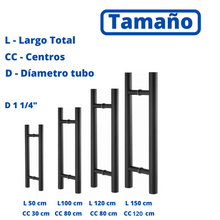 Jaladera Tipo H para interior y exterior Herrashop