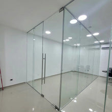 Kit Herralum para Puerta de Cristal, Incluye Kit Bisagra Hidráulica 1012 + Jaladera H 100 cm