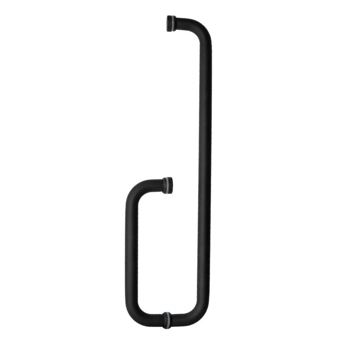Jaladera para puerta de baño de cristal con Toallero medida 15cm-45cm herralum