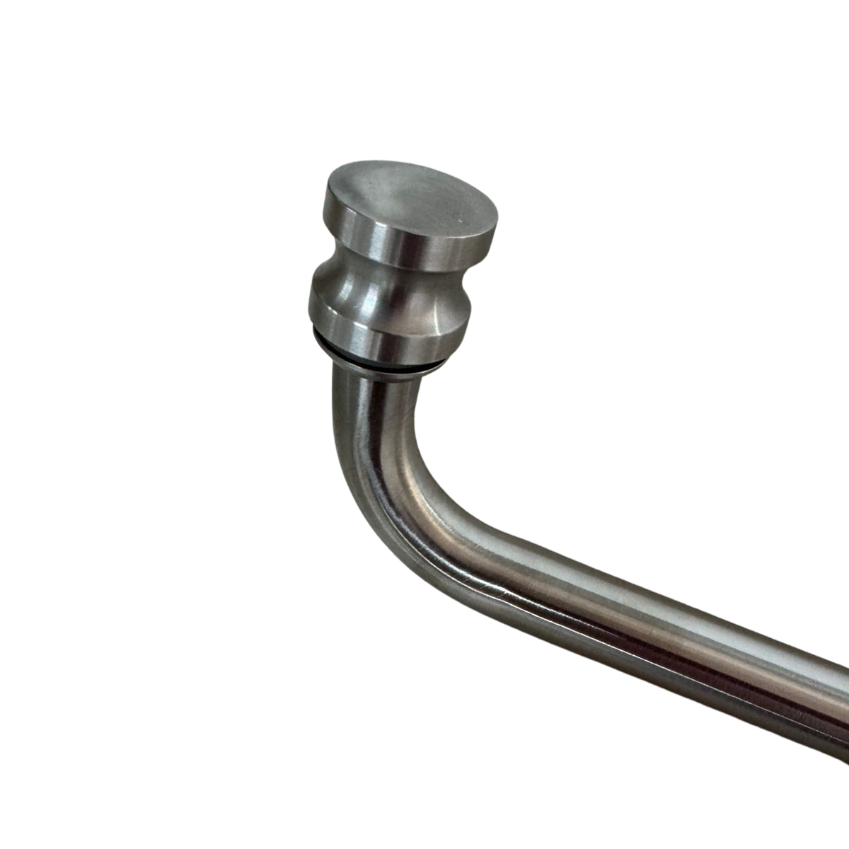 Jaladera toallero Careyes tubular de 3/4” Para Cristal Templado de 8 a 12mm herralum