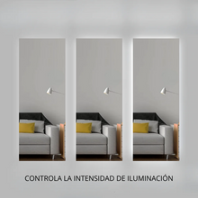 Full body mirror for wall back lighting 2 light tones 150x60 cm 