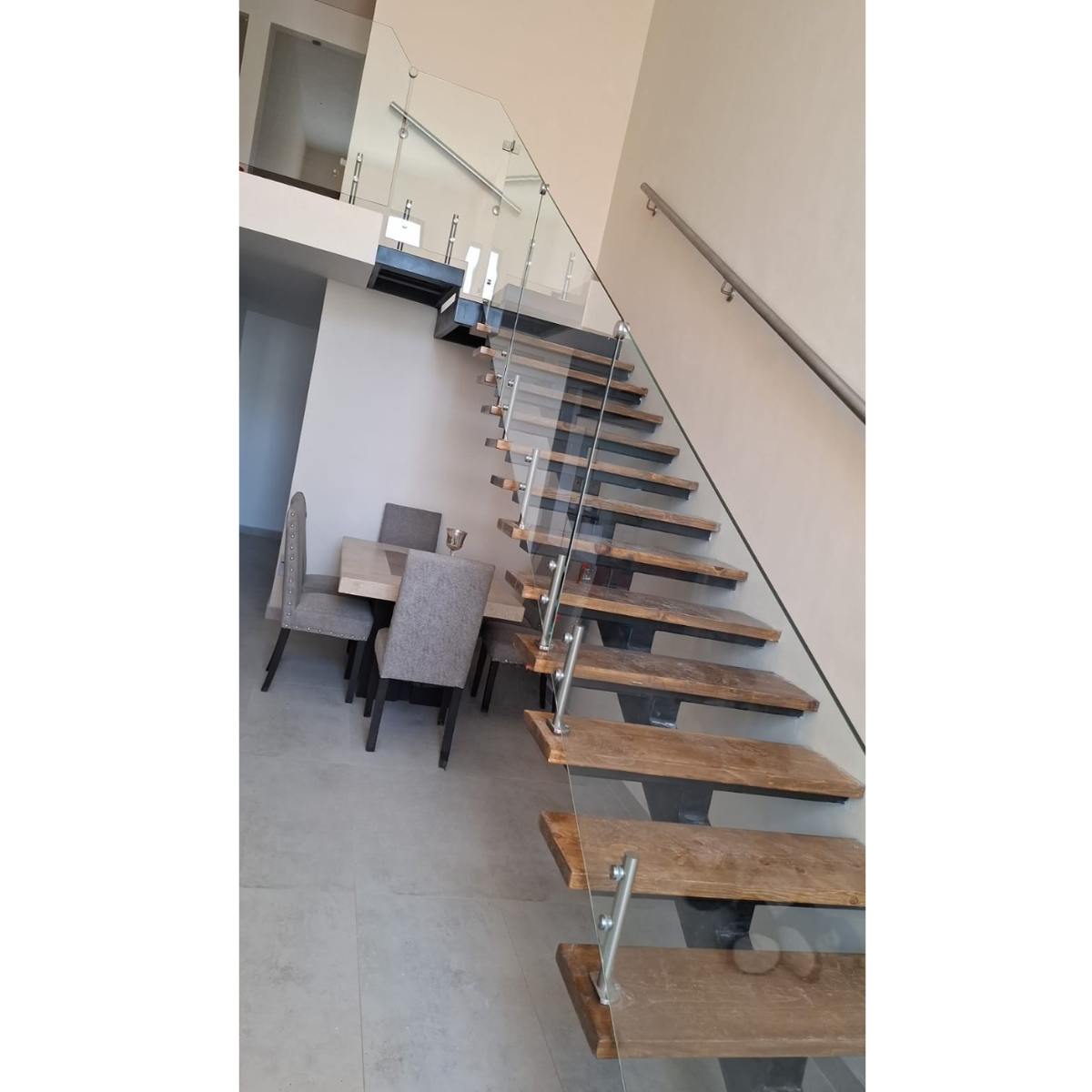 Mini Postes Desfasado 30cm Herralum De Acero Inoxidable Para Barandal
