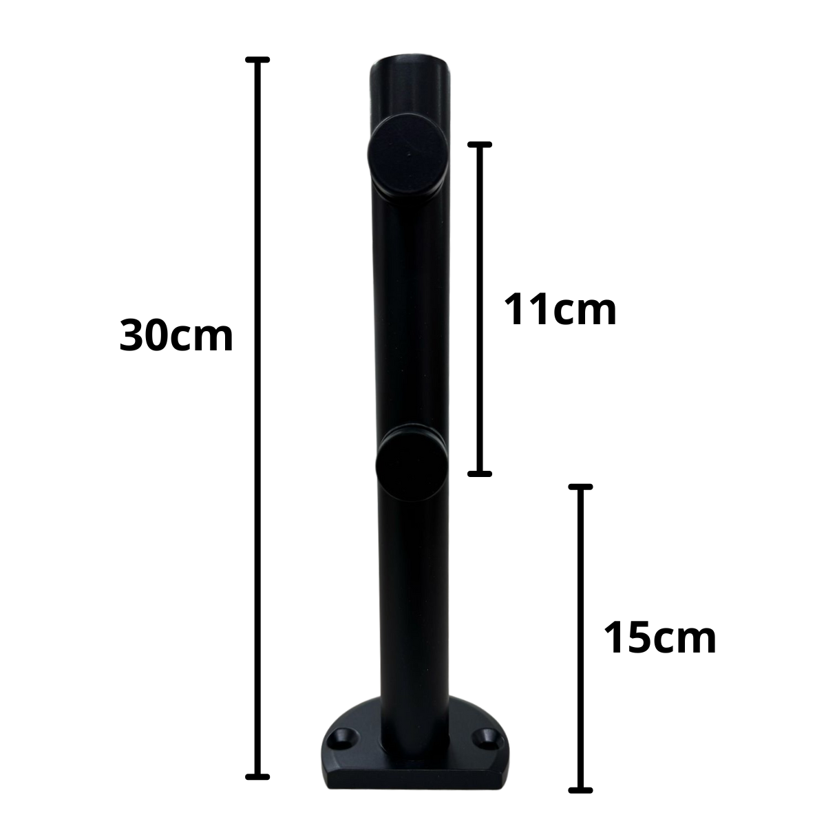 Mini Postes Desfasado 30cm Herralum De Acero Inoxidable Para Barandal