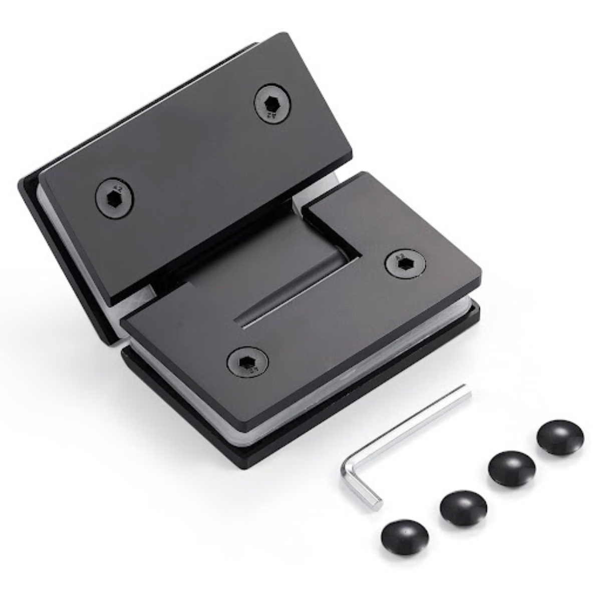 Bisagra VIdrio a VIdrio a 135° Acero Inoxidable Herrashop