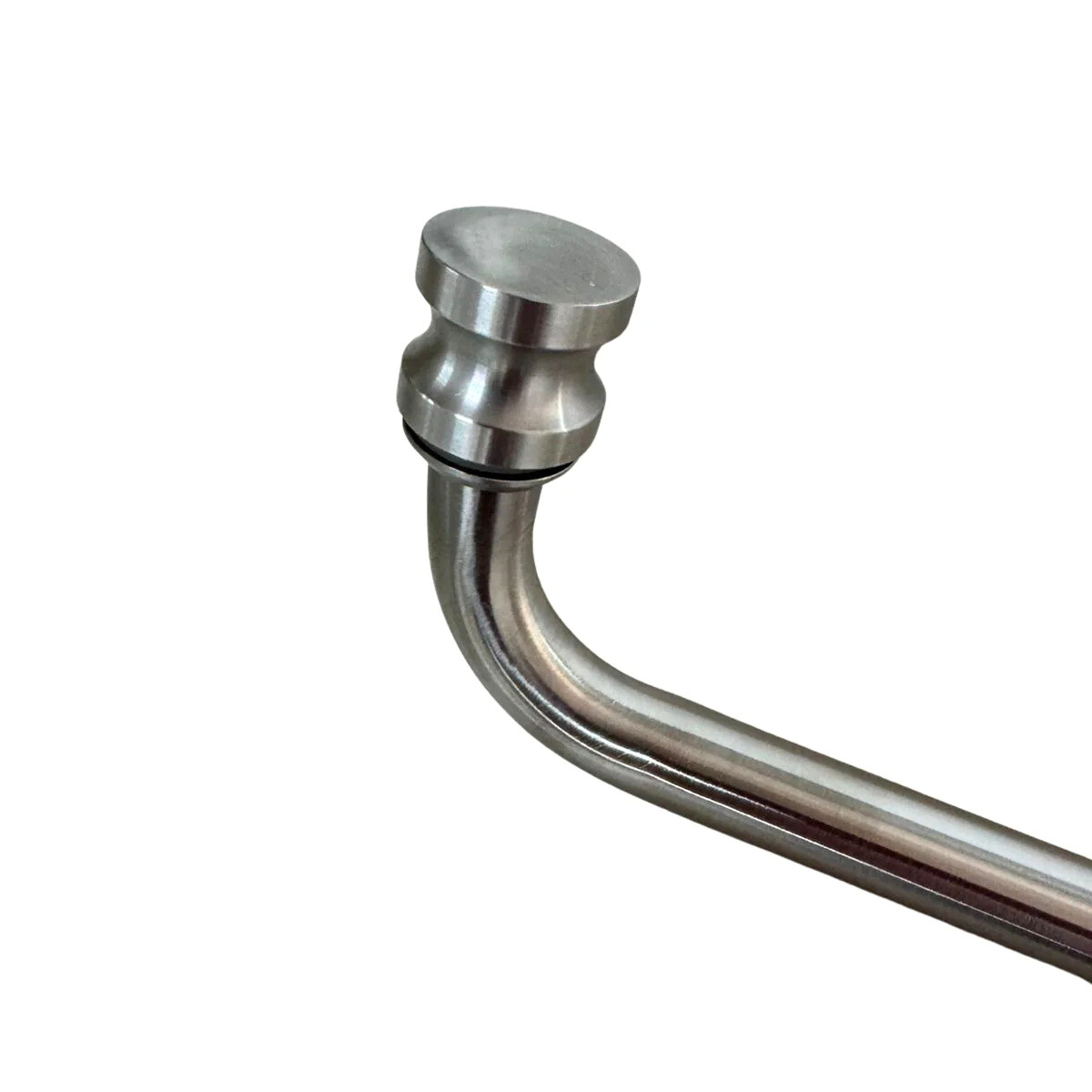 Jaladera toallero Careyes tubular de 3/4” Para Cristal Templado de 8 a 12mm herralum