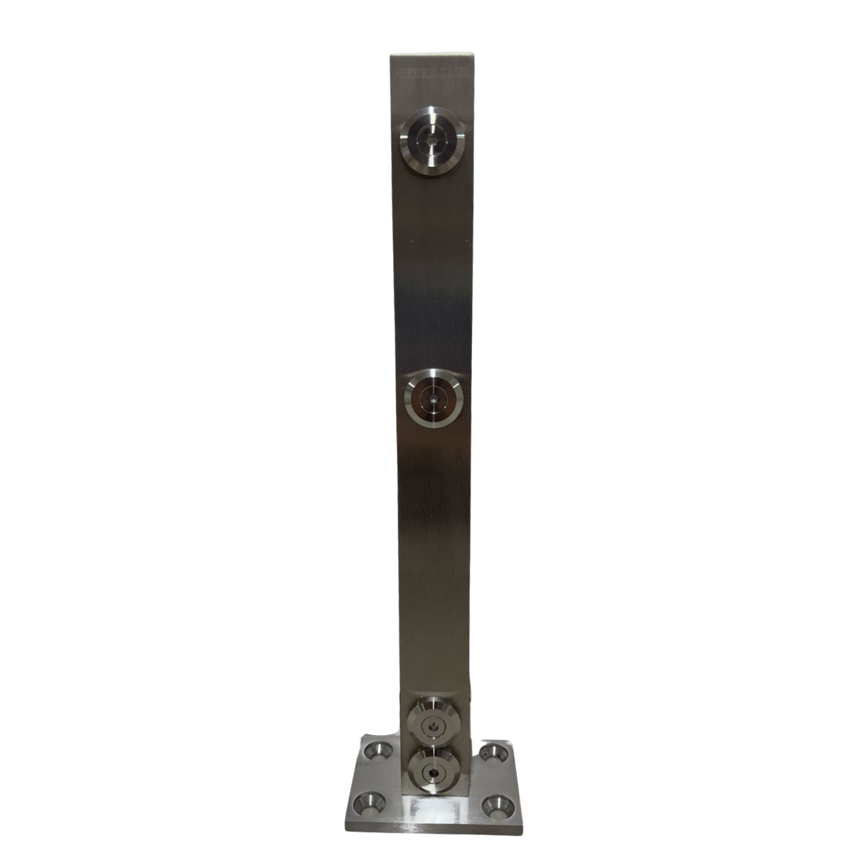 Poste de Placa Sólida Para Barandal De Cristal