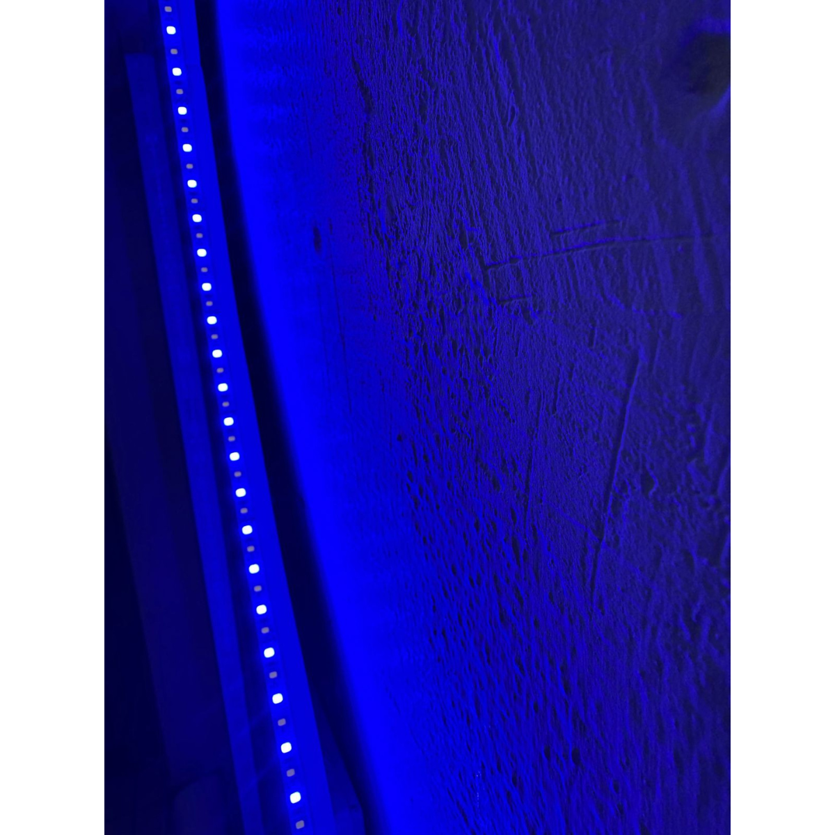 Espejo cuerpo completo con forma 2 tonos de luz azul y blanco 68x150 herrashop