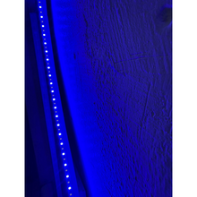 Espejo cuerpo completo con forma 2 tonos de luz azul y blanco 68x150 herrashop