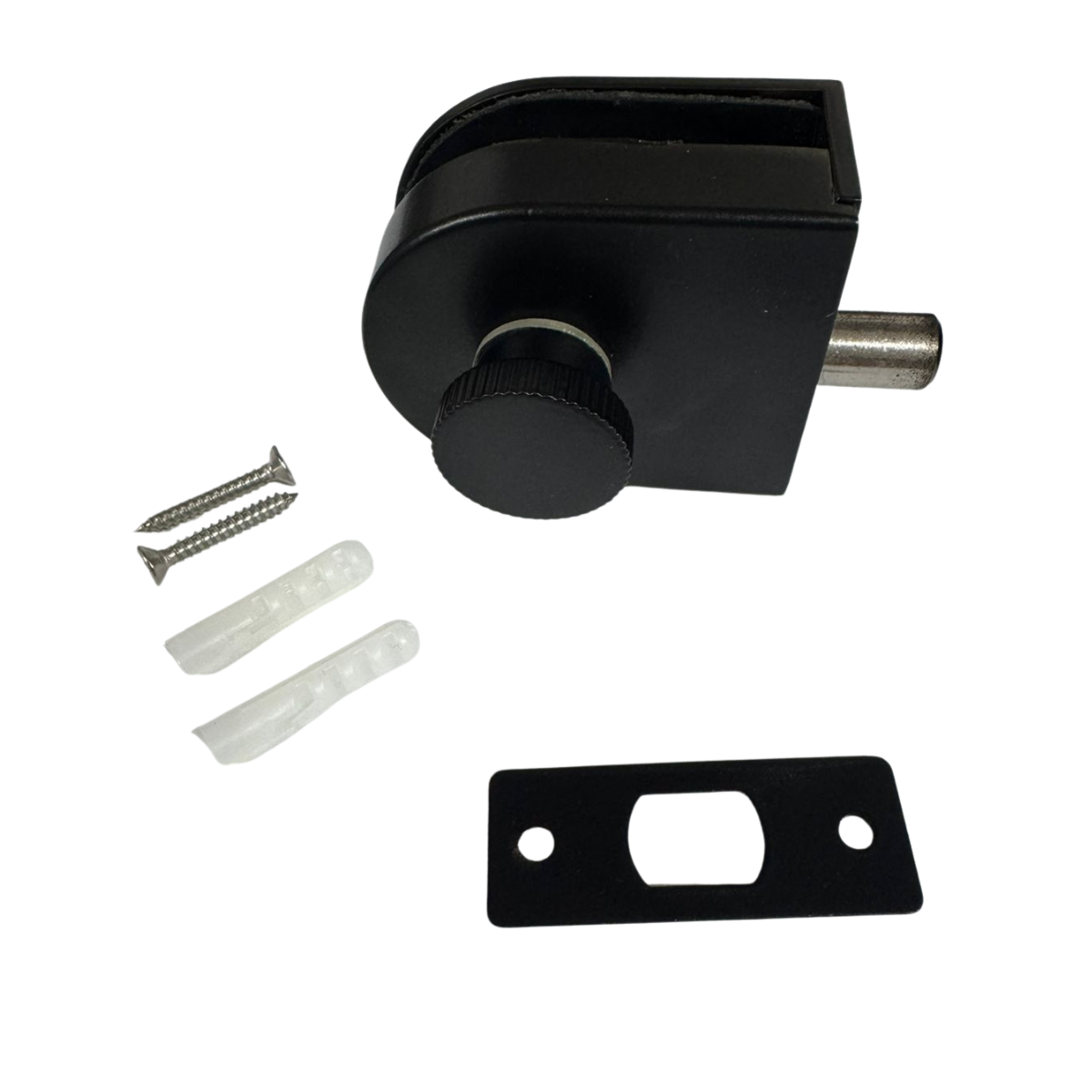 Seguro Xcaret con Perno Para Puerta de Cristal Templado de 9mm herralum