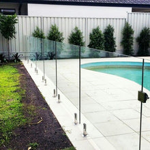 Miniposte Rectangular Satin de 16 cm de alto Para Barandal de Cristal Templado de 8 a 13mm Herralum