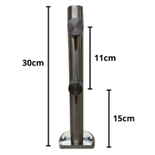 Mini Postes Desfasado 30cm Herralum De Acero Inoxidable Para Barandal
