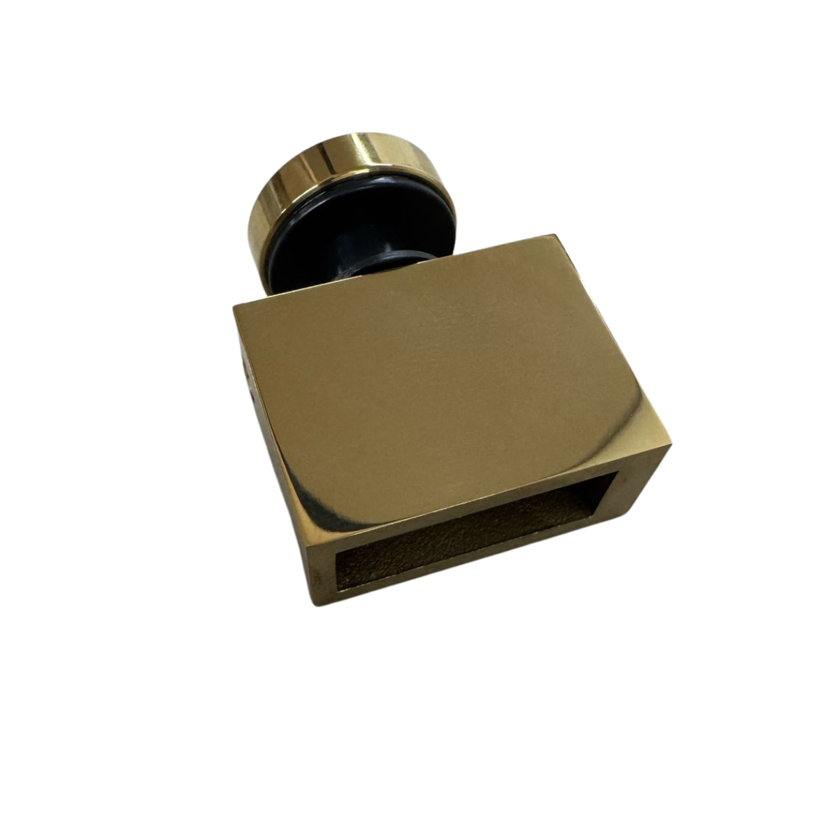 Glass-Bar Square Connector for Bacalar Bathroom Door SKU 1305