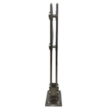 Solid Plate Post for Glass Railing