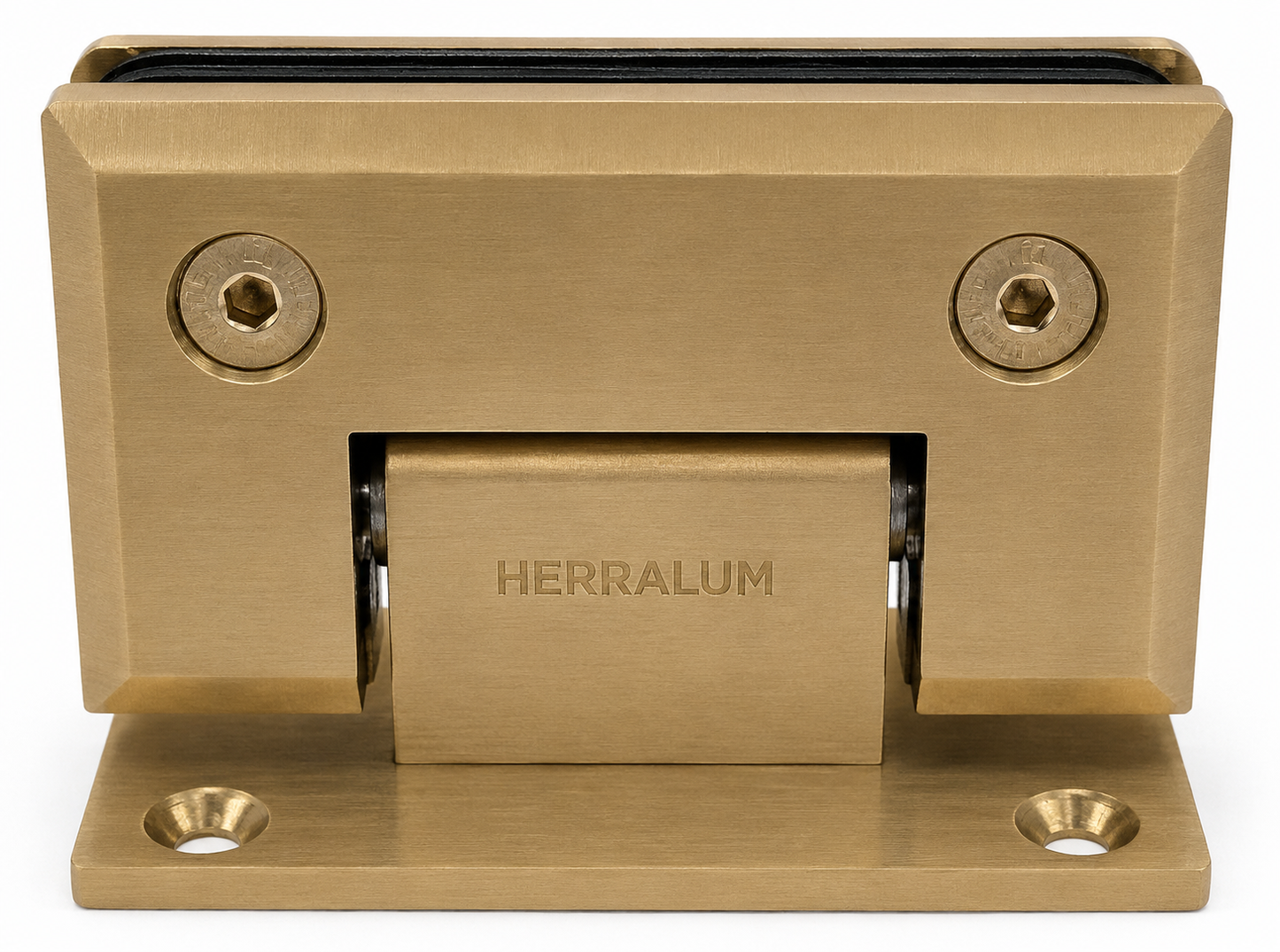 Bisagra Muro Vidrio Herralum 8-12mm Acero Inoxidable Para Puerta De Cristal