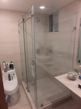 Glass-Bar Square Connector for Bacalar Bathroom Door SKU 1305