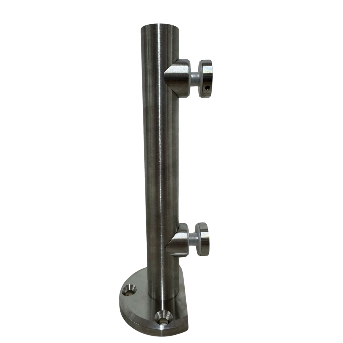 Miniposte Satin Nuevo León 25cm Herralum Para Barandales De Cristal Templado