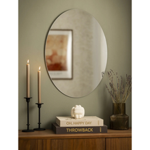 Luxury Oval Mirror with Polished Edge 70X90 cm
