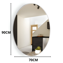 Luxury Oval Mirror with Polished Edge 70X90 cm
