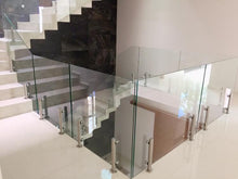 MiniPoste Redondo Satin De 25cm Herralum Para Barandales De Cristal Templado