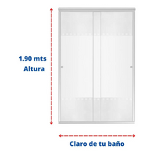 Cancel Para Baño Bacalar Con Cristal Templado Moderno listo para instalar