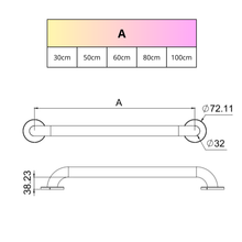 Security bars Herralum 2317 Stainless steel 1 ¼"