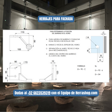 Araña Querétaro Derecha de 1 pata, Base Conector a muro Herralum