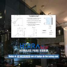 Araña Queretaro Izquierda de 1 Pata, con Base Conector a Muro Herralum