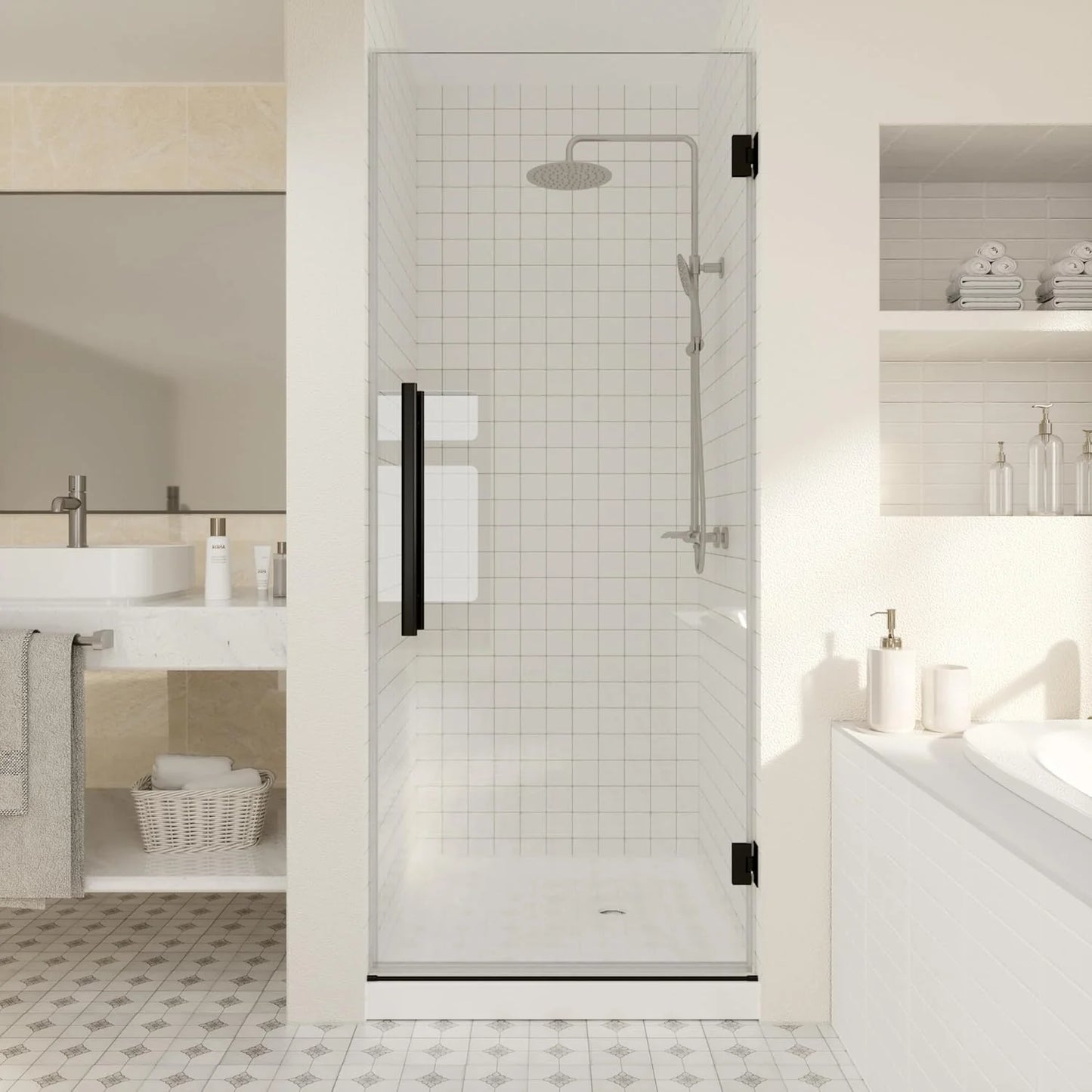 Bisagra descentrada Muro a Vidrio con Apertura de 180º Para Puertas de Cristal Templado Herralum