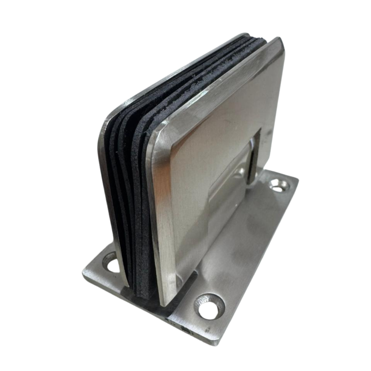 Bisagra Muro a VIdrio 180° Para Puertas de Cristal Templado Herralum