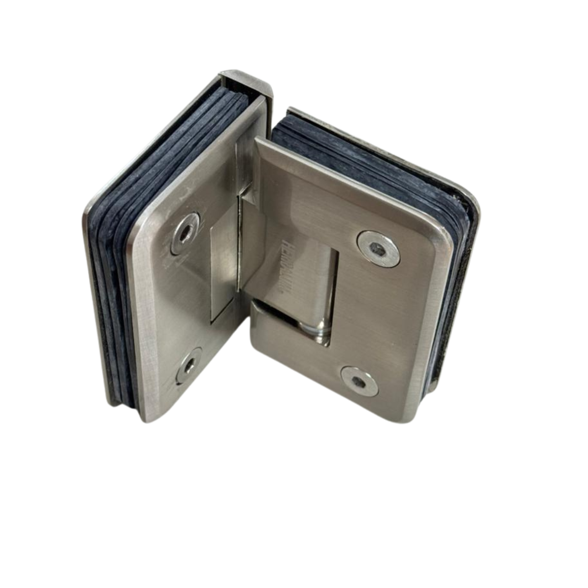 Bisagra VIdrio a VIdrio a 90° Acero Inoxidable Herralum