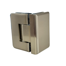 Glass to Glass Hinge at 90° Stainless Steel SKU 1470090 Herralum 