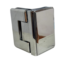 Bisagra Vidrio a Vidrio a 90º Para Puertas de Cristal Templado en Interior Herralum