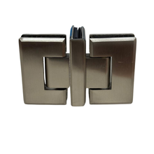 Bisagra Vidrio a Vidrio de 180º, Para Fijo y 2 Puertas Batientes Herralum