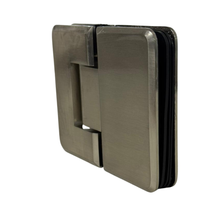 Glass to Glass Hinge at 180° Stainless Steel SKU 1470180 Herralum